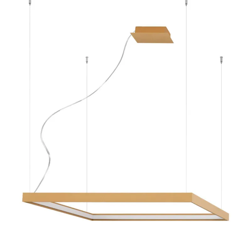 Złota lampa wisząca Neyla M LED o geometrycznym kształcie Zamów teraz