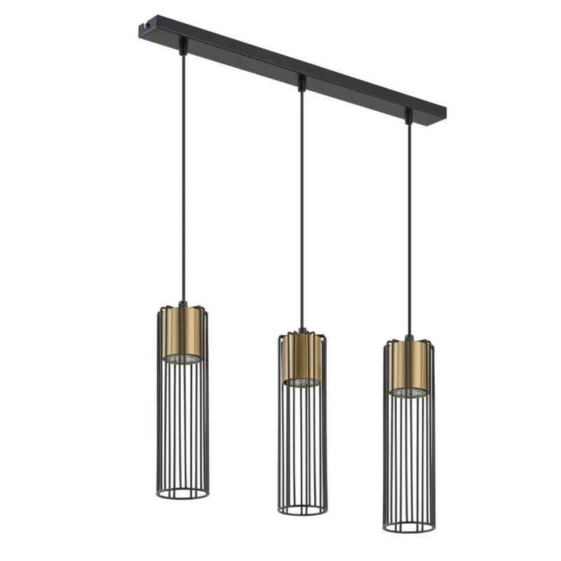 Szybka dostawa Lampa wisząca Elen 3 w stylu loftowym