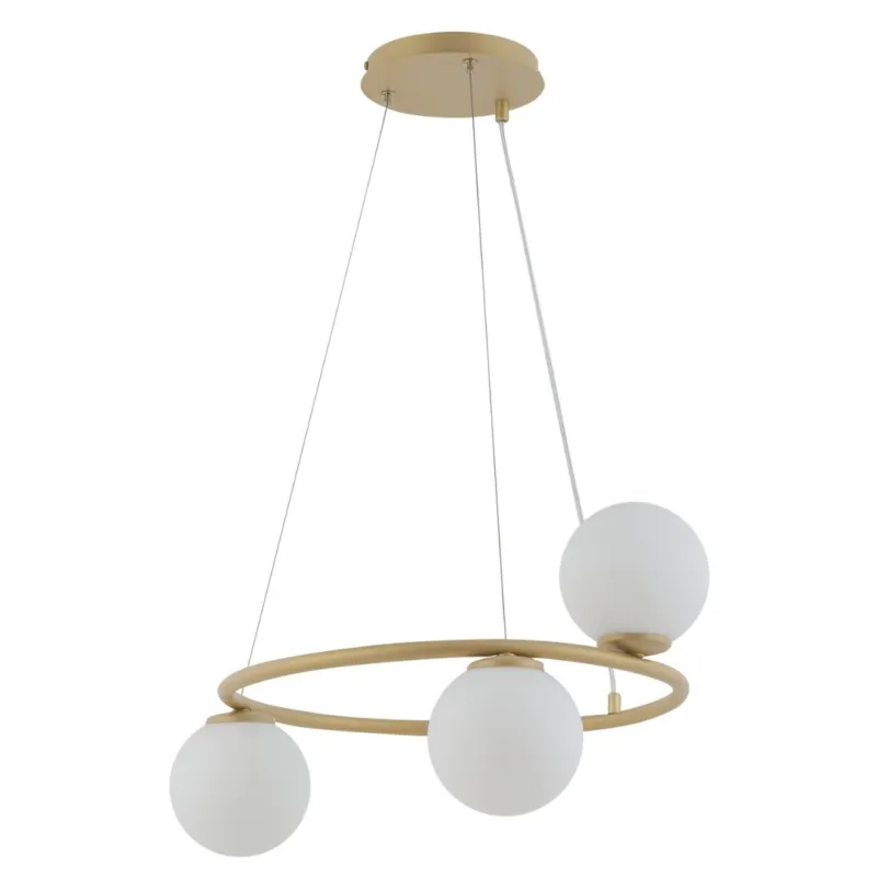 Lampa wisząca Bella Ring 3 na beżowej podsufitce Dodaj do koszyka
