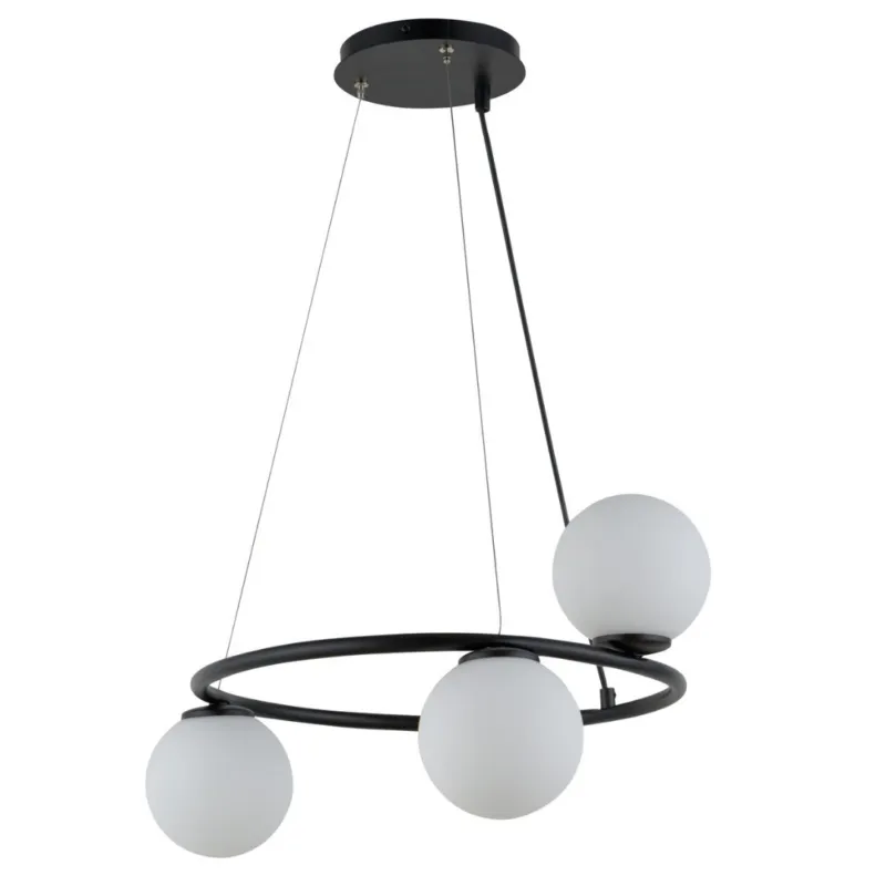 Lampa wisząca Bella Ring 3 na czarnym stelażu Bestseller