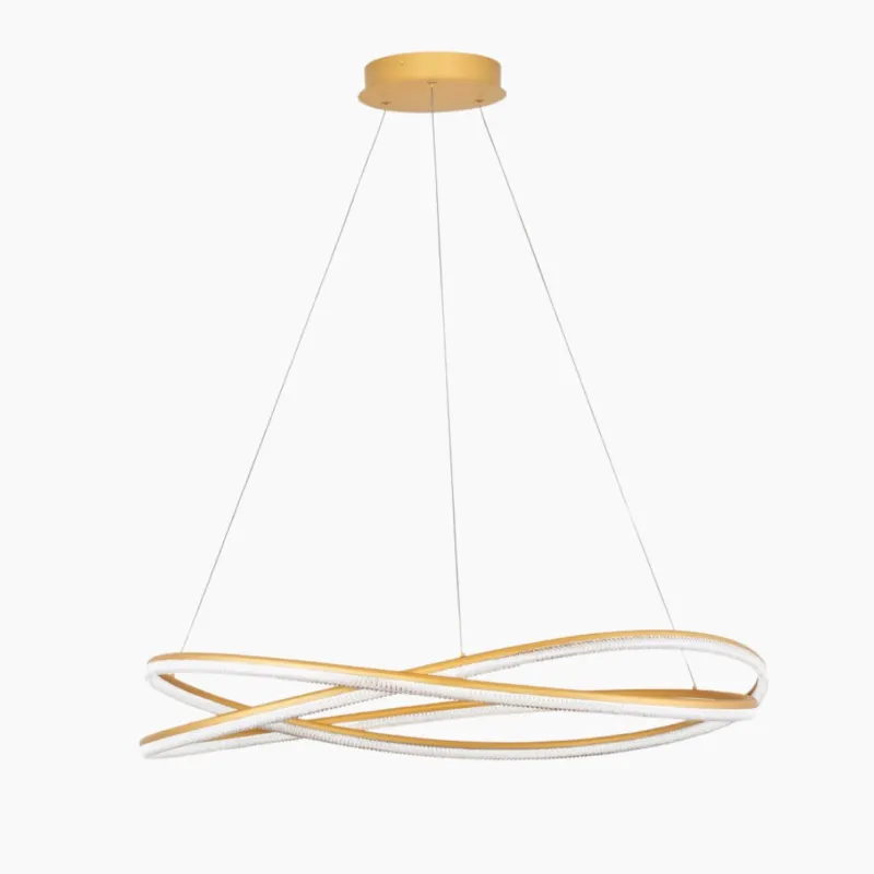 Tylko do końca tygodnia Złota lampa wisząca Ilave LED w nowoczesnym designie