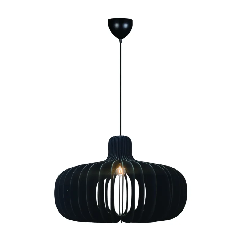 Premium Duża lampa wisząca Hazo B w czarnym kolorze