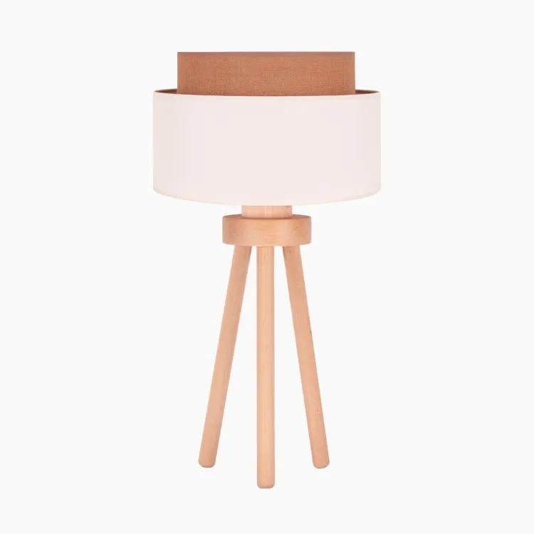 Sprawdź teraz Jutowa lampa stołowa Boho na trójnogu