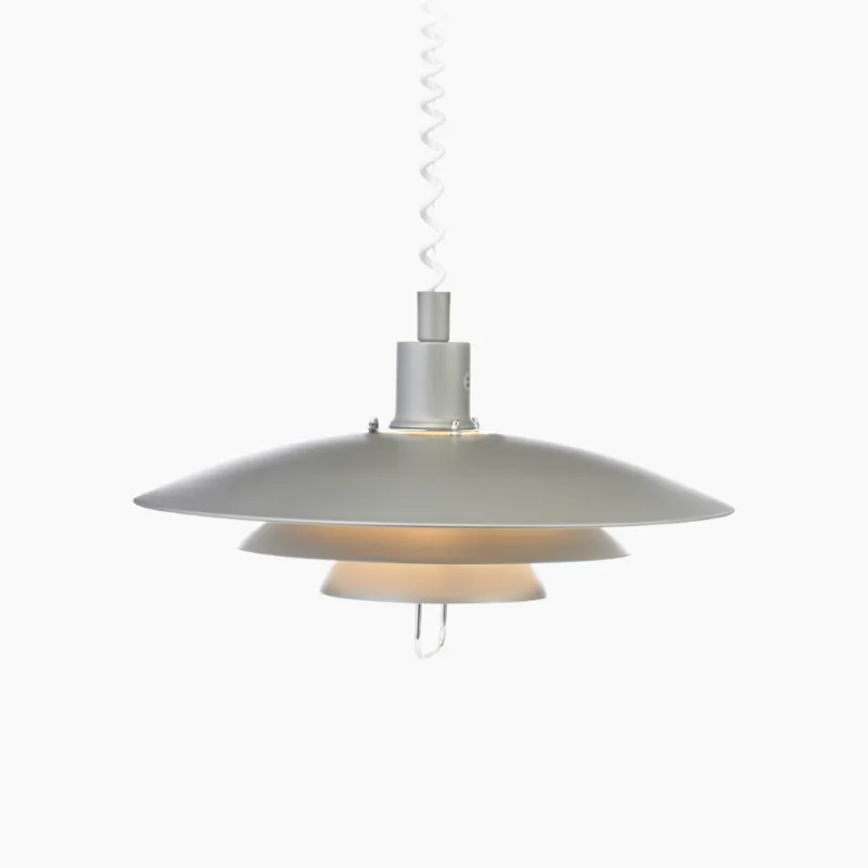 Metalowa lampa wisząca Kirkenes w szarym kolorze Promocja