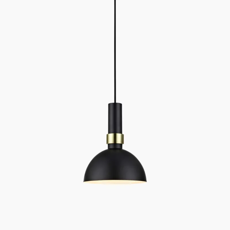 Promocja Pojedyncza lampa wisząca Larry w czarnym kolorze