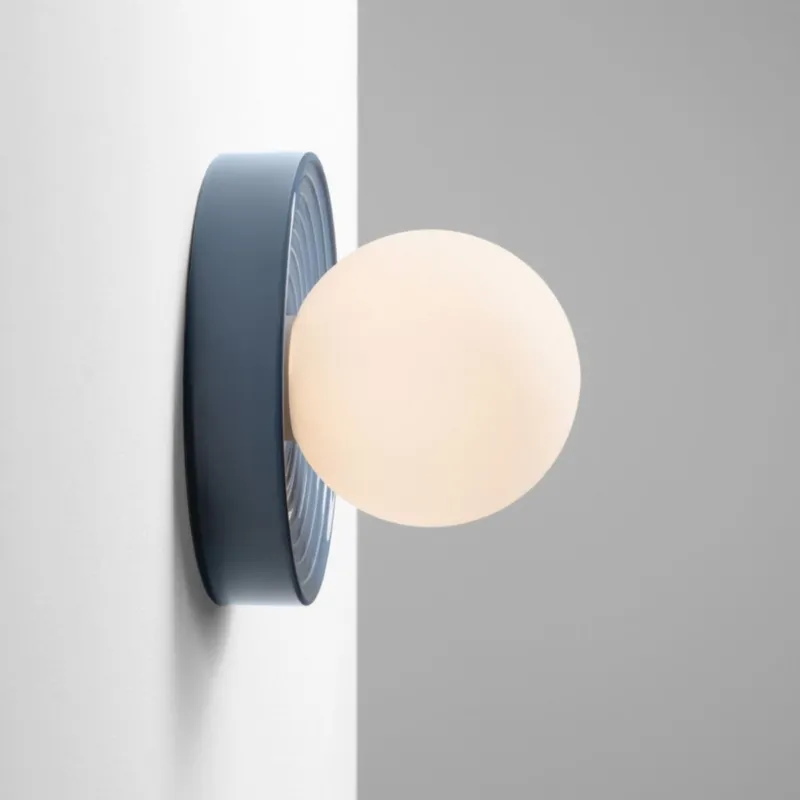 Zniżka Niebieska lampa ścienna Malvano