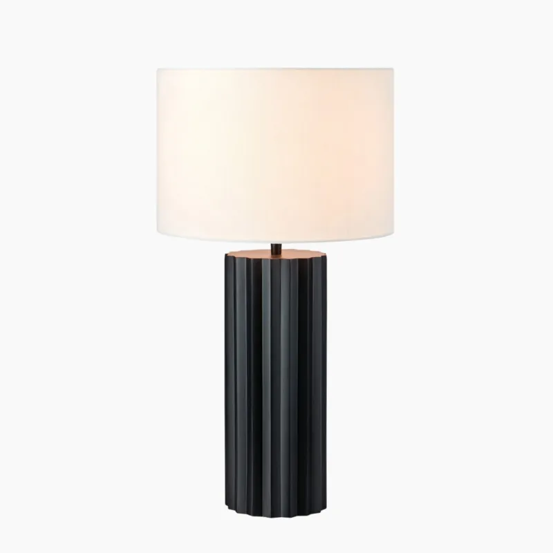 Bezpieczna płatność Elegancka lampa stołowa Hashira na czarnej podstawie