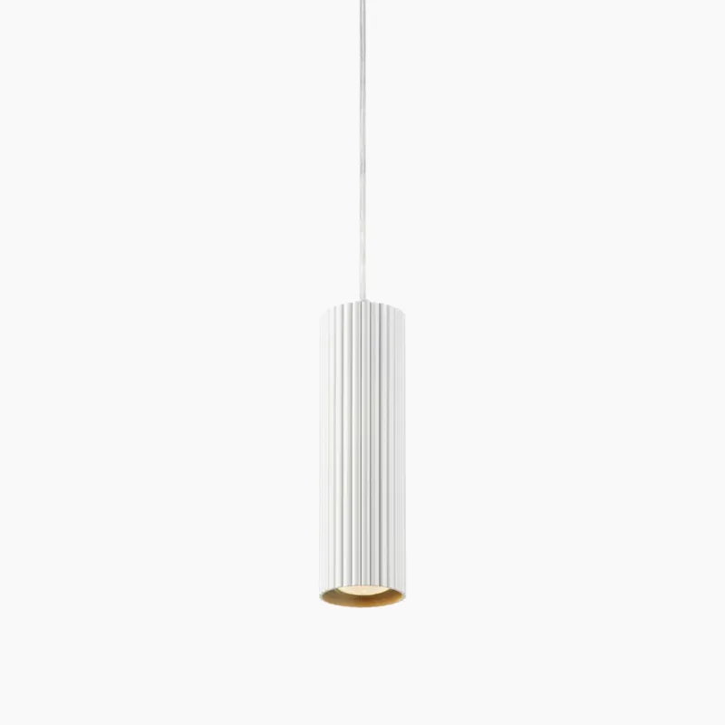 Pojedyncza lampa wisząca Costilla z ryflowanym kloszem Wybór klientów