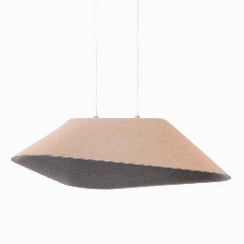 Wysoka jakość Kremowa lampa wisząca Carbon LED z filcowym kloszem