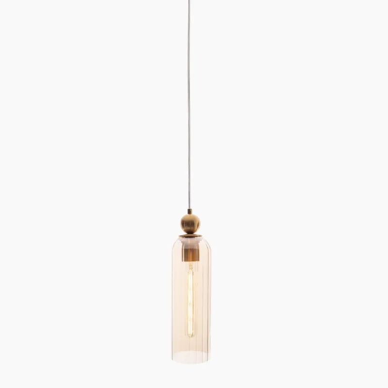 Elegancka lampa wisząca Campanila ze szklanym kloszem Premium