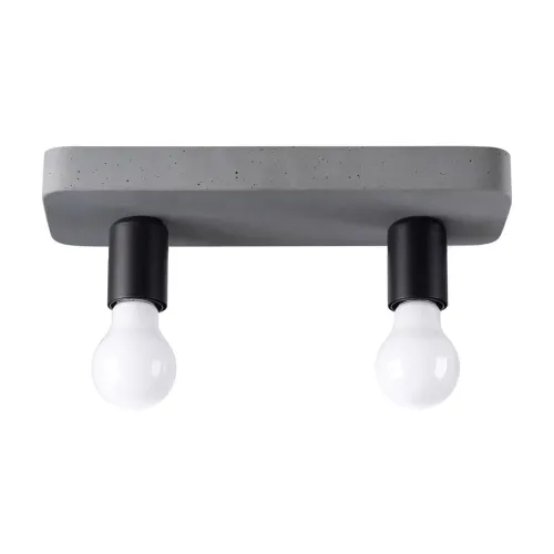 Lampa sufitowa plafon dwupunktowy z podstawą betonową Sollux Lighting SL.1157 Persian Indigo TAVO 2 2xE27 Hit cenowy