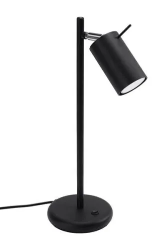 Taniej Lampa biurkowa regulowana Sollux Lighting SL.1091 Bittersweet Shimmer RING czarna 1xGU10