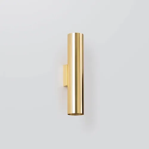 Dostępne od ręki Kinkiet ścienny stalowa tuba góra dół Sollux Lighting SL.1202 Ocean Green LAGOS 2 złoty połysk 2xGU10 30cm