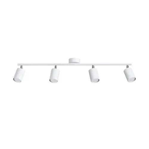 Plafon sufitowy cztery oprawy stalowe regulowane na listwie Sollux Lighting SL.1227 Bittersweet Shimmer LEMMI 4L biały 4xGU10 Kup online