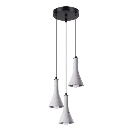 Lampa wisząca trzy stożkowe klosze betonowe Sollux Lighting SL.1226 Persian Indigo REA 3P beton 3xE14 Szybka wysyłka
