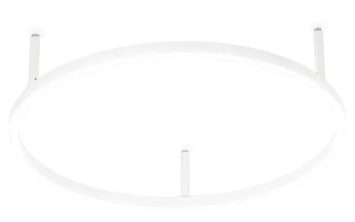 Wyjątkowa oferta Biała lampa sufitowa cienka okrągła rama na trzech wspornikach Ideal Lux 265971 Oracle slim pl d050 round 3000K on-off LED 32W 50cm