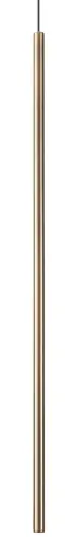 Kup teraz Lampa wisząca długa cienka rurka metalowa mosiądz satynowany Ideal Lux 300825 Filo sp1 long wire LED 3.5W 3000K 8.8cm