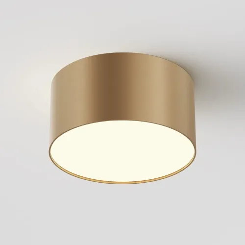Bestseller Złoty matowy okrągły nowoczesny plafon Maytoni C032CL-12W3K-RD-MG Zon 12W 3000K 12cm x 6cm