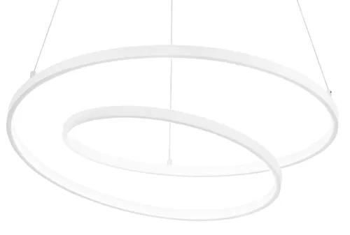 Biała spiralna lampa wisząca na linkach Ideal Lux 304540 Oz sp d60 dali LED 48W 3000K Nowość