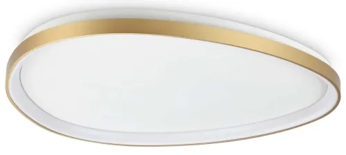 Plafon owalny lampa sufitowa biało-mosiężna Ideal Lux 328096 Gemini pl d081 on-off LED 41W 3000K 81cm Ograniczona ilość