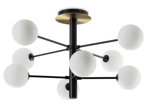 Bezpieczna płatność Lampa sufitowa ośmioramienny żyrandol ze szklanymi kulami Ideal Lux 328485 Cosmopolitan pl8 8xG9 64cm