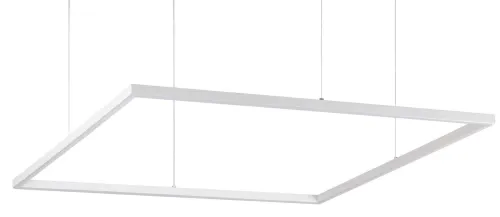 Biała lampa wisząca ramka kwadratowa na linkach Ideal Lux 259192 Oracle slim sp d090 square 3000K on-off LED 53W Zamów dziś