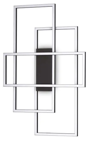 Lampa sufitowa trzy prostokątne ramki na czarnej podstawie Ideal Lux 270661 Frame pl rettangolo LED 31W 3000K Bestseller