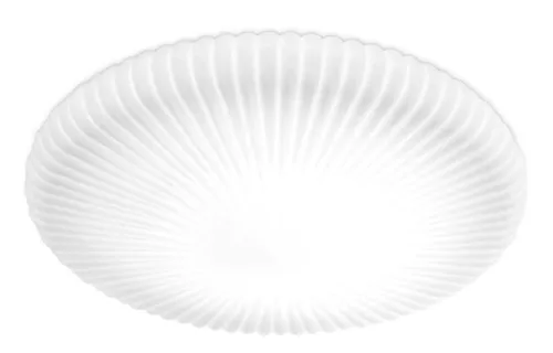 Ekspresowa dostawa Biały plafon lampa sufitowa szklany klosz prążkowany Ideal Lux 265841 Atrium pl d55 LED 34W 3000K 55cm
