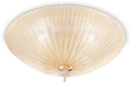 Bursztynowa lampa sufitowa plafon ze szkła Ideal Lux 140186 Shell pl4 4xE27 50cm Darmowy zwrot