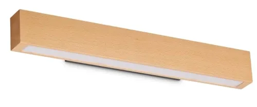 Obniżka ceny Lampa ścienna liniowa kinkiet z korpusem z naturalnego drewna Ideal Lux 284491 Craft ap d60 LED 18W 3000K