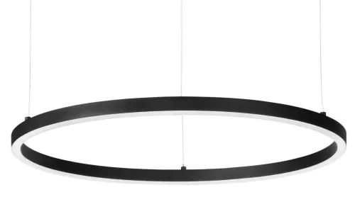 Bezpieczna płatność Czarna lampa wisząca na linkach smukła okrągła ramka Ideal Lux 304380 Oracle slim sp d050 round 4000K on-off LED 32W 50cm