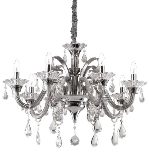 Szary żyrandol lampa wiszaca z dekoracyjnymi kryształkami Ideal Lux 081519 Colossal sp8 8xE14 Oferta