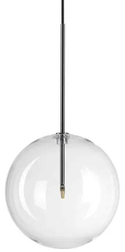 Darmowy zwrot Chromowana lampa wisząca metalowy korpus i duża szklana transparentna kula Ideal Lux 306551 Equinoxe sp1 d25 G4 25cm