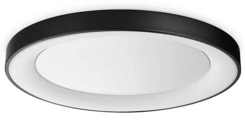 Ograniczona ilość Czarno-biały duży plafon lampa sufitowa okrągła Ideal Lux 312361 Planet pl d60 LED 33W 3000K 60cm