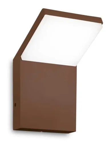 Brązowy kinkiet lampa ścienna zewnętrzna na elewację Ideal Lux 322704 Style ap 3000K LED 9W Bezpieczna płatność