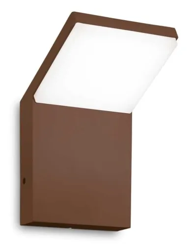 Zamów dziś Brązowa lampa ścienna zewnętrzna kinkiet na elewację Ideal Lux 322681 Style ap 4000K LED 9W