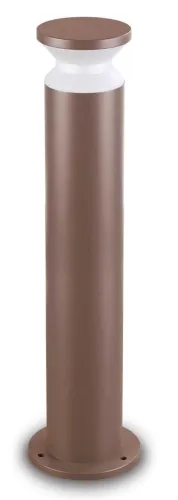 Najlepsza cena Brązowa zewnętrzna lampa stojąca wysoki słupek ogrodowy Ideal Lux 321868 Torre pt1 h80 E27