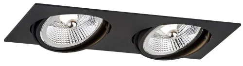 Lampa sufitowa podtynkowa Argon 1047 BZ Olimp Plus 2xES111 czarny 34cm bez żarówek Do wyczerpania zapasów