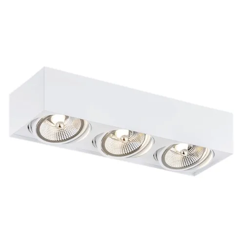 Biała lampa sufitowa punktowa prostokąt 15x45cm Argon 6117 Rodos 3xES111 Dostępne od ręki