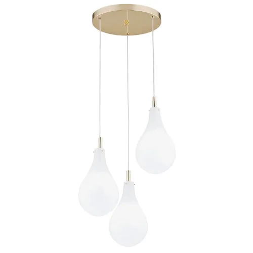 Zamów dziś Lampa wisząca trzy białe klosze w kształcie kropel Argon 6104 Oakland 3xG9