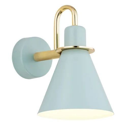 Lampa ścienna kinkiet Argon 4706 Beverly E27 błękit mat mosiądz Wysoka jakość