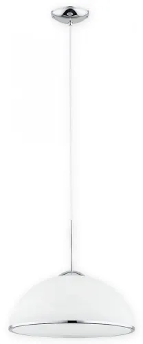 Okazja Lampa wisząca z kopułowym szklanym kloszem i chromowanymi dodatkami Lemir O3137 W1 CH Freja E27 35cm