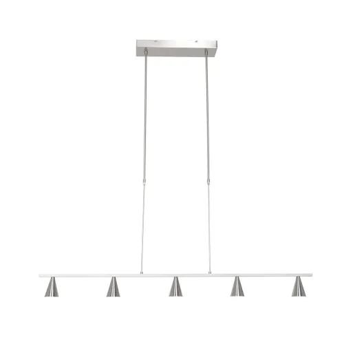 Ograniczona ilość Biała nowoczesna podłużna lampa wisząca ledowa Steinhauer 3066ST Vortex LED 5x5W 3000K 120cm
