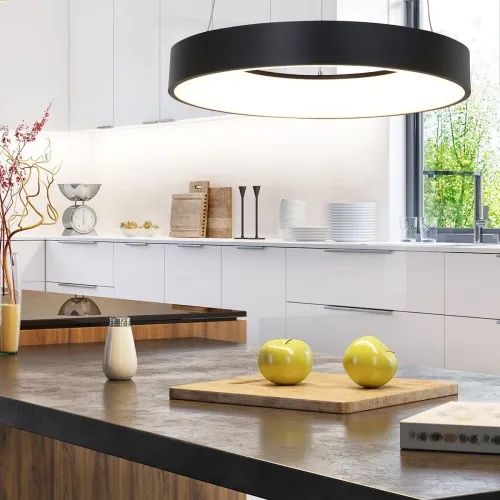 Oferta czasowa Czarna okrągła lampa wisząca ledowa Steinhauer 2695ZW Ringlede LED 40W 2700K 48cm