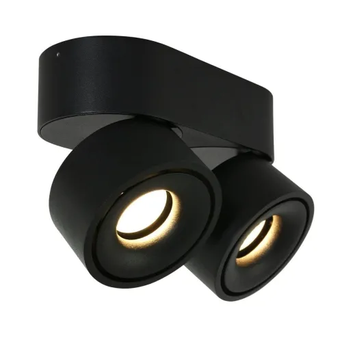 Czarna nowoczesna lampa sufitowa plafon regulowane reflekory Mexlite 2674ZW Fez Black LED 2x8W 2700K 16,1cm Popularny