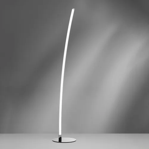 Bezpieczna płatność Biała lekko pochylona chromowana lampa podłogowa listwa Vivida International 0088.50.CR DIM Light Line LED 20,5W 3000K 170cm