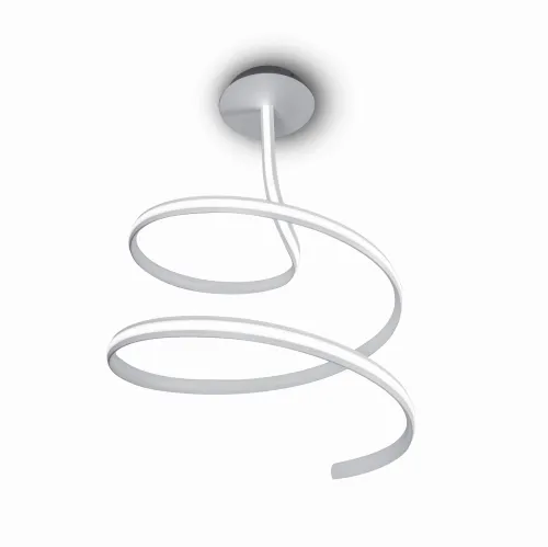 Biała spiralna lampa sufitowa Vivida International 0030.21 DIM W Ribbon LED 47W 3000K 55cm ściemnialna Ostatnie sztuki