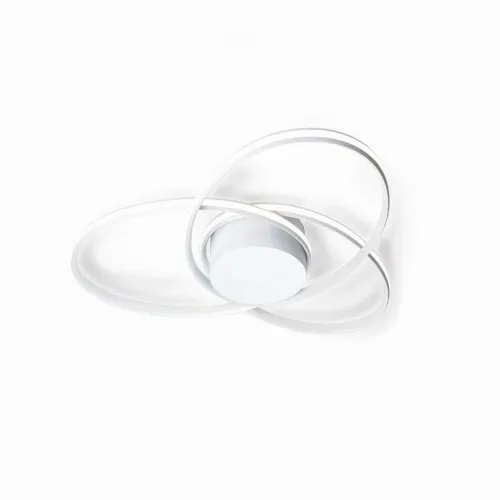 Biały plafon trzy zaplecione obręcze Vivida International 0031.21 DIM N Clover LED 47W 4000K 80cm ściemnialny Taniej