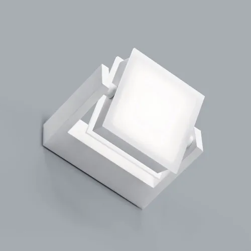 Biały prostokątny kinkiet z obracaną tarczą Vivida International 0039.10.BI W Axella LED 10W 3000K Ekspresowa dostawa