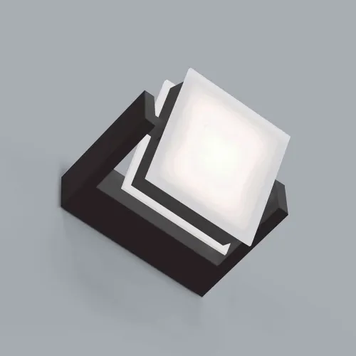 Cena promocyjna Czarny prostokątny obrotowy kinkiet Vivida International 0039.10.NE W Axella LED 10W 3000K